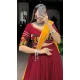 Maroon Rayon Plain Garba Wear Lehenga Choli - 10396193776