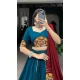 Multi Color Pure Cotton Gamthi Work Garba Wear Lehenga Choli - 10396193780