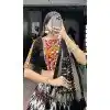 Multi Color Tussar Silk Digital Print Work Garba Wear Plus Size Lehenga Choli - 10396193781