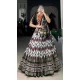Multi Color Tussar Silk Digital Print Work Garba Wear Lehenga Choli - 10396193781