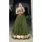 Mehendi Green Rayon Plain Garba Wear Lehenga Choli - 10396193782