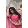 Gold Coin Embroidered Designer Wear Plus Size Lehenga Choli In Pink - 10397193783