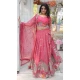 Gold Coin Embroidered Designer Wear Lehenga Choli In Pink - 10397193783