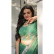 Gold Coin Embroidered Designer Wear Lehenga Choli In Sea Green - 10397193784