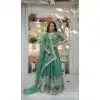Gold Coin Embroidered Designer Wear Plus Size Lehenga Choli In Sea Green - 10397193784