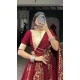 Rayon Printed Party Wear Lehenga Choli In Maroon - 10431193850