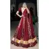 Rayon Printed Party Wear Plus Size Lehenga Choli In Maroon - 10431193850
