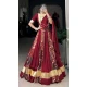 Rayon Printed Party Wear Lehenga Choli In Maroon - 10431193850