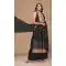 Black Georgette Embroidered Pakistani Style Palazzo Salwar Suit -10422193881