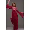 Maroon Georgette Embroidered Readymade Palazzo Plus Size Salwar Suit - 10425193893