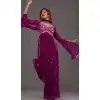 Purple Georgette Embroidered Readymade Palazzo Plus Size Salwar Suit - 10425193894