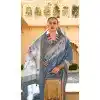 Morpeach Silk Foil Print Work Traditional Wear Plus Size Saree - 10442193977
