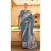 Morpeach Silk Foil Print Work Traditional Wear Plus Size Saree - 10442193977