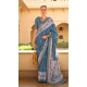 Morpeach Silk Foil Print Work Traditional Wear Saree - 10442193977