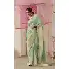 Pista Green Viscose Silk Zari Work Designer Wear Plus Size Saree - 10447194008