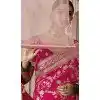 Rani Pink Viscose Silk Zari Work Designer Wear Plus Size Saree - 10447194009