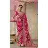 Rani Pink Viscose Silk Zari Work Designer Wear Plus Size Saree - 10447194009