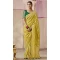Mustard Viscose Silk Zari Work Designer Wear Saree - 10447194012
