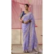 Viscose Silk Zari Work Designer Wear Saree In Lavender - 10447194014