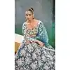 Satin Embroidered Designer Wear Plus Size Lehenga Choli In Teal - 10451194036