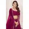 Georgette Leheriya Printed Party Wear Plus Size Lehenga Choli In Pink - 10452194043