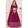 Georgette Leheriya Printed Party Wear Plus Size Lehenga Choli In Pink - 10452194043