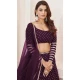 Wine Georgette Leheriya Printed Party Wear Lehenga Choli - 10452194046