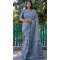 Blue Dola Silk Printed Traditional Wear Saree - 10457194063