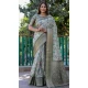 Green Dola Silk Printed Traditional Wear Saree - 10457194064