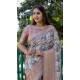 Cream Dola Silk Printed Traditional Wear Saree - 10457194071