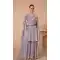 Chinon Sequins Work Pakistani Style Sharara Suit In Lavender - 10471194125