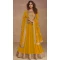 Mustard Premium Silk Embroidered Party Wear Salwar Kameez  - 10472194129