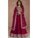 Rani Pink Premium Silk Embroidered Party Wear Salwar Kameez  - 10472194130
