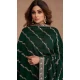 Green Premium Silk Embroidered Party Wear Salwar Kameez  - 10472194132