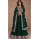 Green Premium Silk Embroidered Party Wear Salwar Kameez  - 10472194132