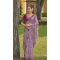 Lavender Organza Silk Sequins Work Designer Wear Saree - 10492194214