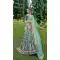 Teal Green Silk Sequins Work Wedding Wear Lehenga Choli - 10493194222