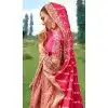 Pink Silk Sequins Work Wedding Wear Plus Size Lehenga Choli - 10493194224