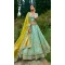 Sea Green Silk Sequins Work Wedding Wear Lehenga Choli - 10493194229
