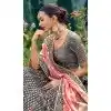 Grey Silk Embroidery Work Wedding Wear Plus Size Lehenga Choli - 10493194230