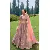 Purple Silk Sequins Work Wedding Wear Plus Size Lehenga Choli - 10493194231