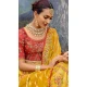 Mustard Silk Sequins Work Wedding Wear Lehenga Choli - 10493194232