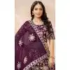 Purple Art Silk Embroidered Designer Wear Plus Size Lehenga Choli - 10497194249
