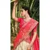 Banarasi Silk Resham Work Wedding Wear Plus Size Lehenga Choli In Beige - 10500194265