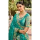 Mint Green Georgette Weaving Silk Resham Work Wedding Wear Lehenga Choli - 10500194267