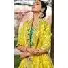 Lemon Yellow Georgette Weaving Silk Resham Work Wedding Wear Plus Size Lehenga Choli - 10500194268
