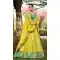 Lemon Yellow Georgette Weaving Silk Resham Work Wedding Wear Lehenga Choli - 10500194268