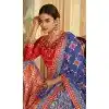 Blue Gaji Silk Sequins Work Traditional Plus Size Lehenga Choli - 10528194475
