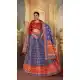 Blue Gaji Silk Sequins Work Traditional Lehenga Choli - 10528194475
