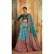 Sky Blue Gaji Silk Sequins Work Traditional Lehenga Choli - 10528194476